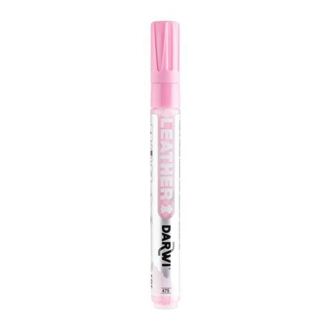 LOT DE 6 - DARWI MARQUEUR PEINTURE SUR CUIR POINTE CONIQUE FINE 2MM - ROSE