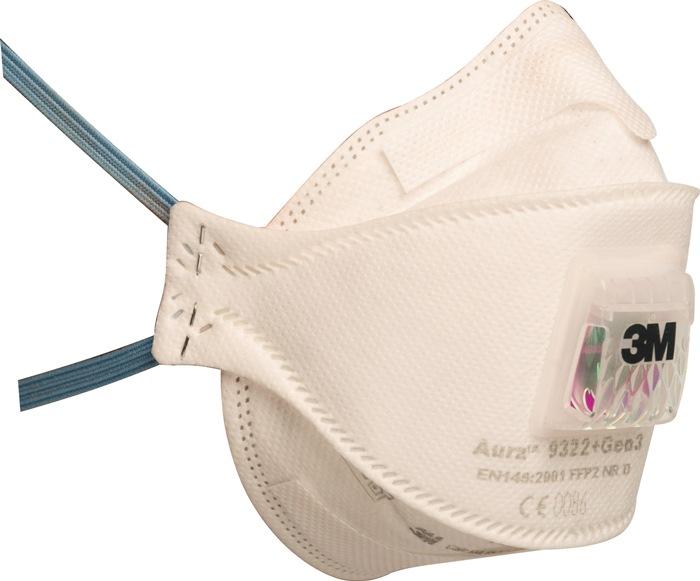 Masque de protection respiratoire 3M 9322+Gen3SV - FFP2 NRD EN149:2001 + A1:2009 avec soupape d'expiration - 5 pièces/carton_0