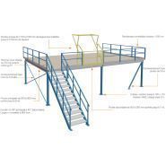 Mezzanine industrielle - capacité de charge jusqu'à 1 t/m²_0