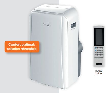 MFR mobile - Climatiseur monobloc réversible Airwell - Puissance absorbée nominale 1,045 kW_0