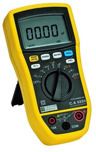 Multimètre numérique compact TRMS - 600V AC/DC, 10A AC/DC, 6000 points, NCV, température - CARCA5233_0