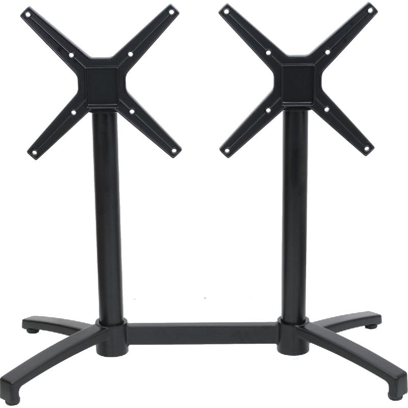 Pietement OREGON aluminium 2 colonnes centrales - Mobilier de table contemporain pour extérieur_0