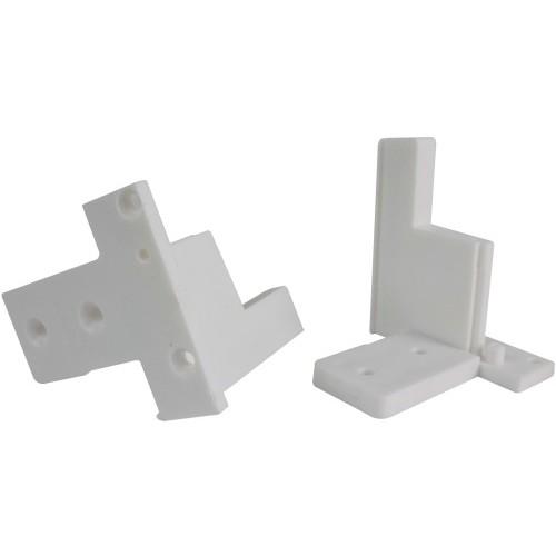 PLATEFORMES DE FIXATION D'EXTRÉMITÉ POUR SEUILS MENUISERIE PVC - BLANC BILCOCQ