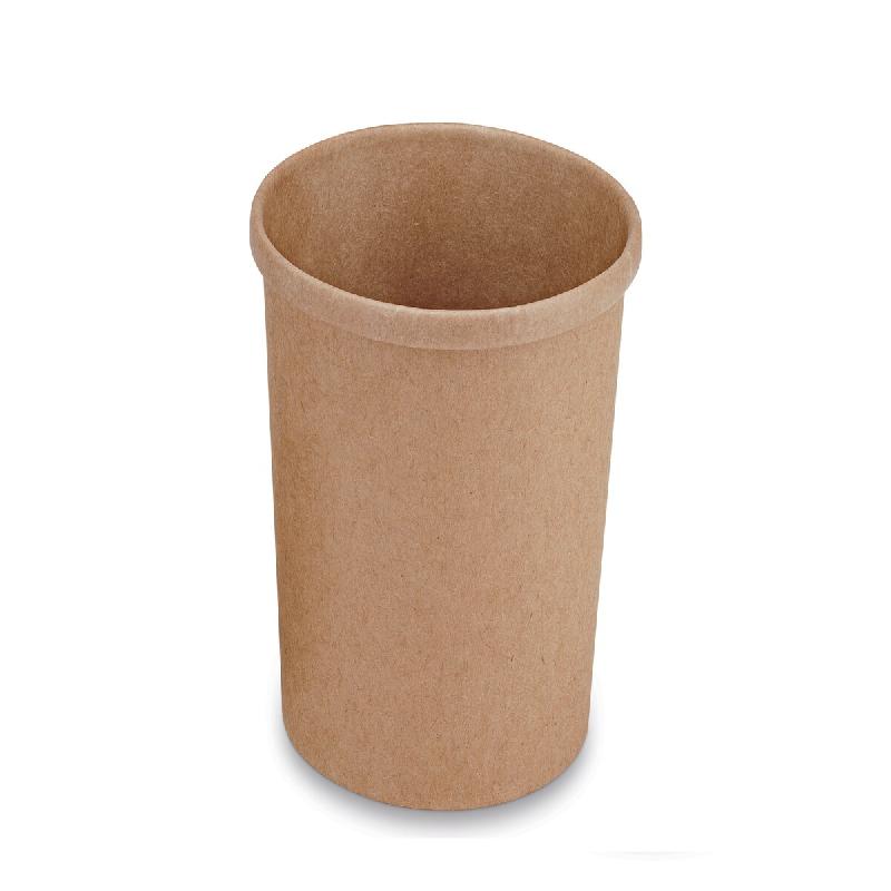 Pot à Soupe Kraft NOVABOWL 350ml / 35CL  - Carton FSC 300g + 18g PE Étanche - Lot de 500 - beige en carton BGT335_0