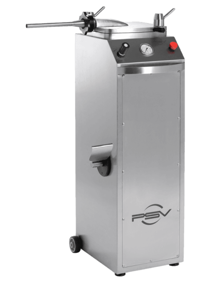 Poussoir à saucisse hydraulique PSV - Référence VILLA40 - Inox AISI 304 - Électrique 3x220V+N+T / 1100 W_0