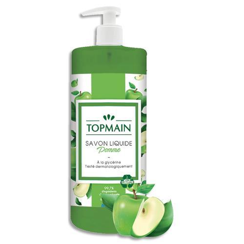 SAVON LIQUIDE TOPMAIN - PARFUM POMME - FLACON DE 500 ML
