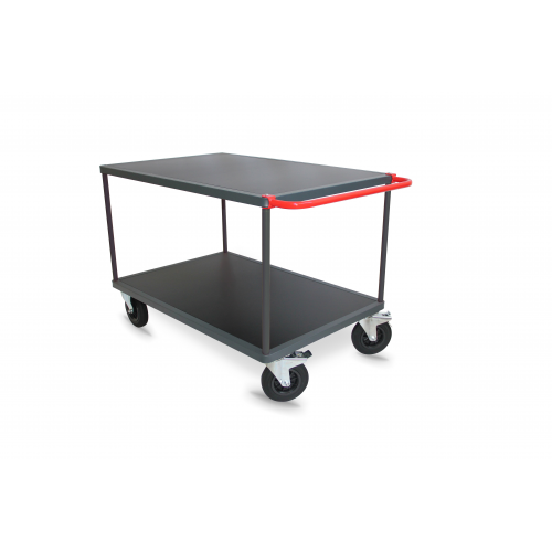 Servantes 2 plateaux tôlé + caoutchouc antidérapant 500 Kg ou 650 Kg - PLANORGA - 8MSL32TAH2N716_0