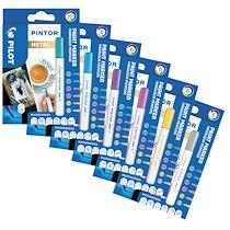 SET DE 6 MARQUEURS PINTOR POINTE FINE. ASSORTIS MÉTAL: ARGENT, ROSE, VIOLET, BLEU, VERT, OR