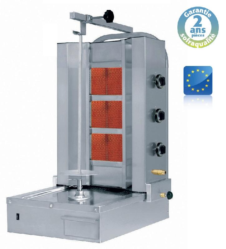 Shoarma brûleur vitrocéramique gaz - 60 kg - 32046N - 10200 W - Alimentation Butane/Propane_0