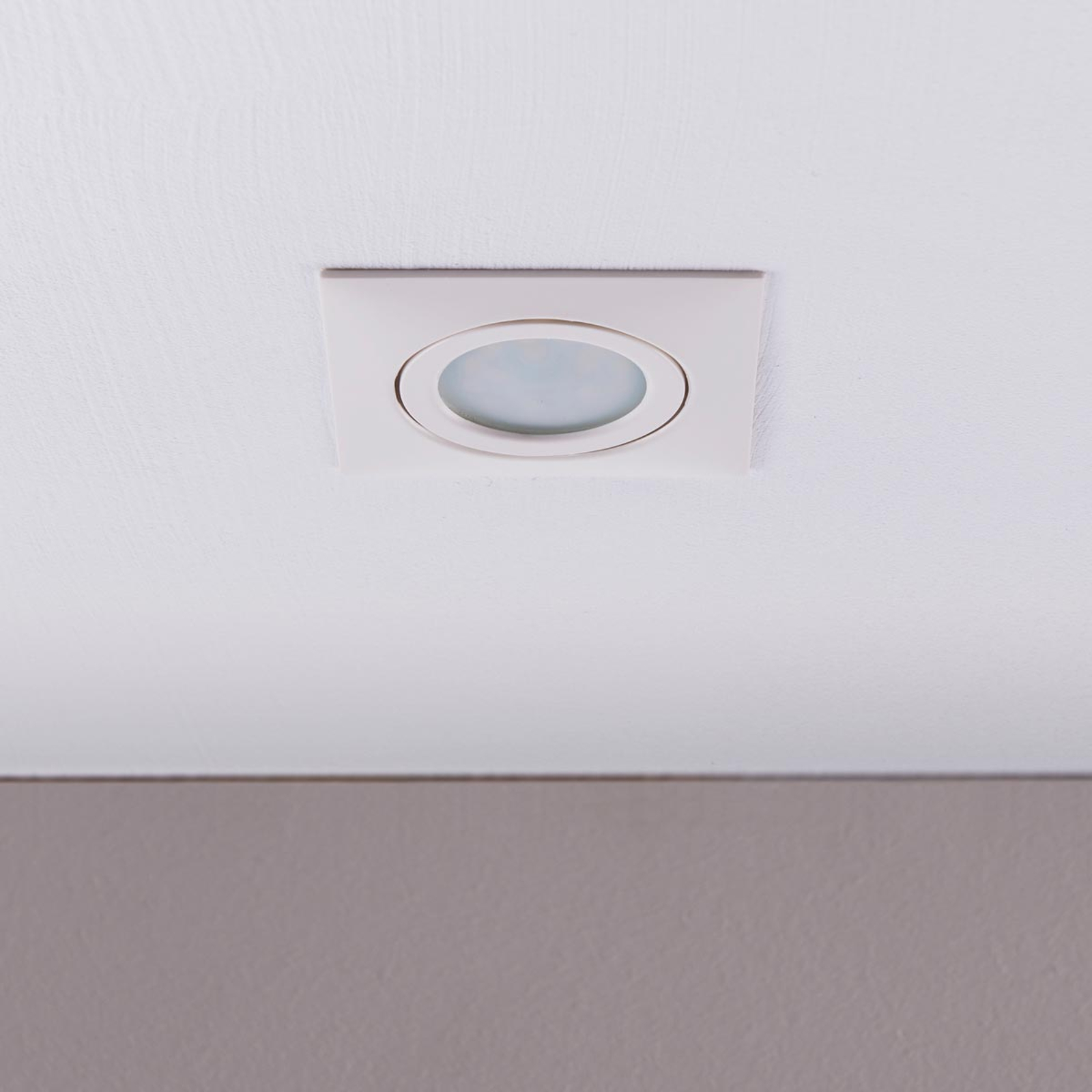 LINDBY SPOT ENCASTRÉ LED ANDREJ, ANGULAIRE, BLANC