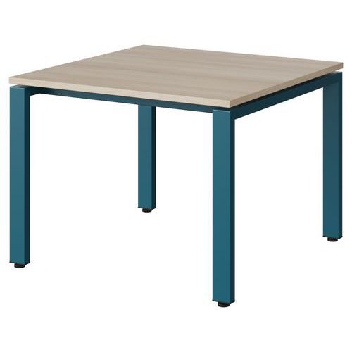 TABLE MALIBU 80X80 T3 SOUDÉ STR ABS ACACIA/BLEU 5025