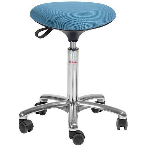 TABOURET TRIA - TISSU 3D - MEDIUM - BLEU CLAIR - GLOBAL PROFESSIONAL SEATING
