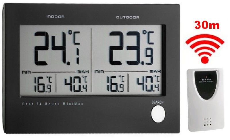 Thermomètre électronique - sans fil - 2 canaux #3048t_0