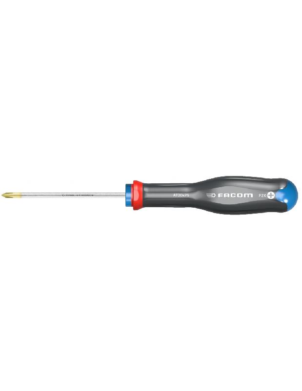 TOURNEVIS PROTWIST® PZ0 3X75MM LONGUEUR TOTALE 178MM - FACOM - ATD0X75