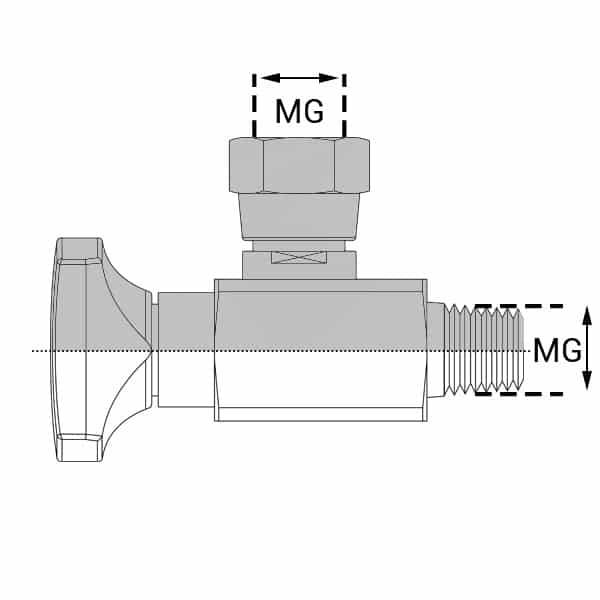 Vanne d'isolement - 400 , 1/4’ - ISO 228_0