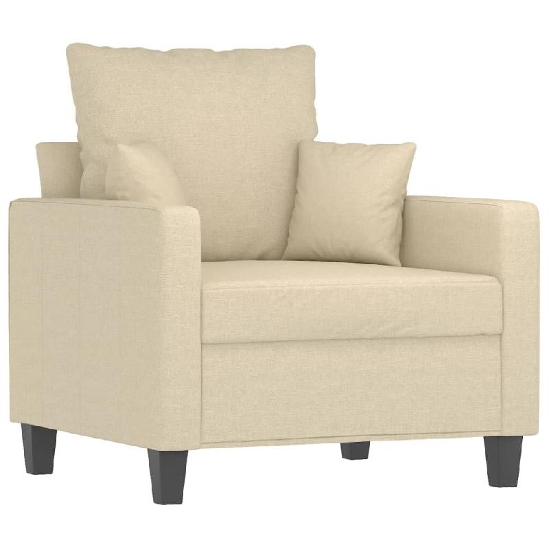 VidaXL Fauteuil Crème 60 cm Tissu Modèle Aero Signature - Matériau naturel 359253_0