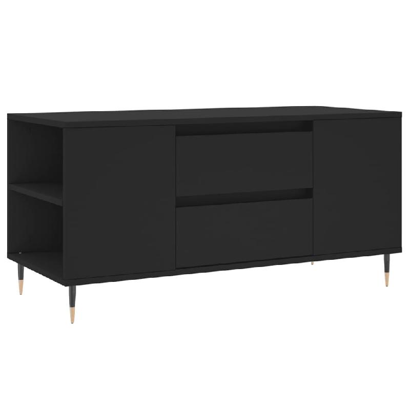 VidaXL Table basse noir 102x44,5x50 cm bois d'ingénierie Modèle Atlas Bureau - 830989_0