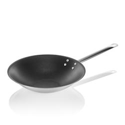 Wok COOKWARE 21, revêtement antiadhésif, base aplatie, Ø 38 cm, acier inoxydable chrome nickel 18/10 - Was Germany - 4044925127257_0