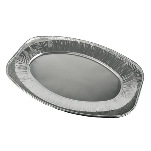 10 ASSIETTES DE SERVICE PAPSTAR, OVALES EN ALUMINIUM 43 CM X 29 CM