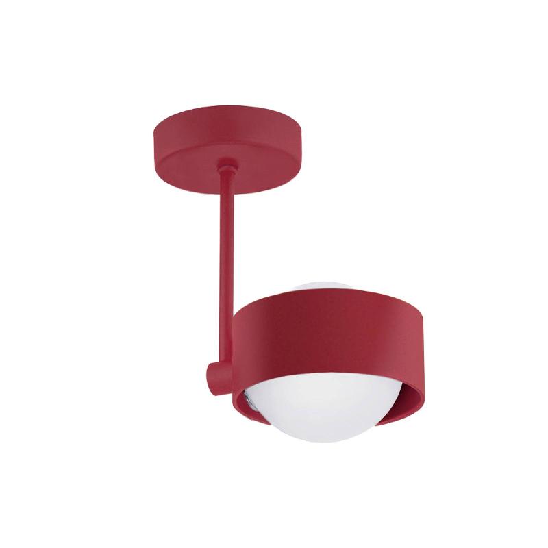ARGON PLAFONNIER MADO, À 1 LAMPE, ROUGE