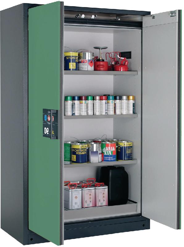 ARMOIRE SÉCURITÉ Q-CLASSIC-90 Q90.195.120 GRIS/VERT - MANUTAN COLLECTIVITÉS