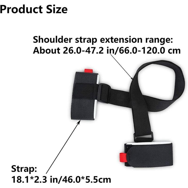 Sangle De Transport Pour Skis Et Bâtons – Réglable épaule/main – Nylon Résistant – Intérieur EVA Antidérapant – Poids 135 G - 6