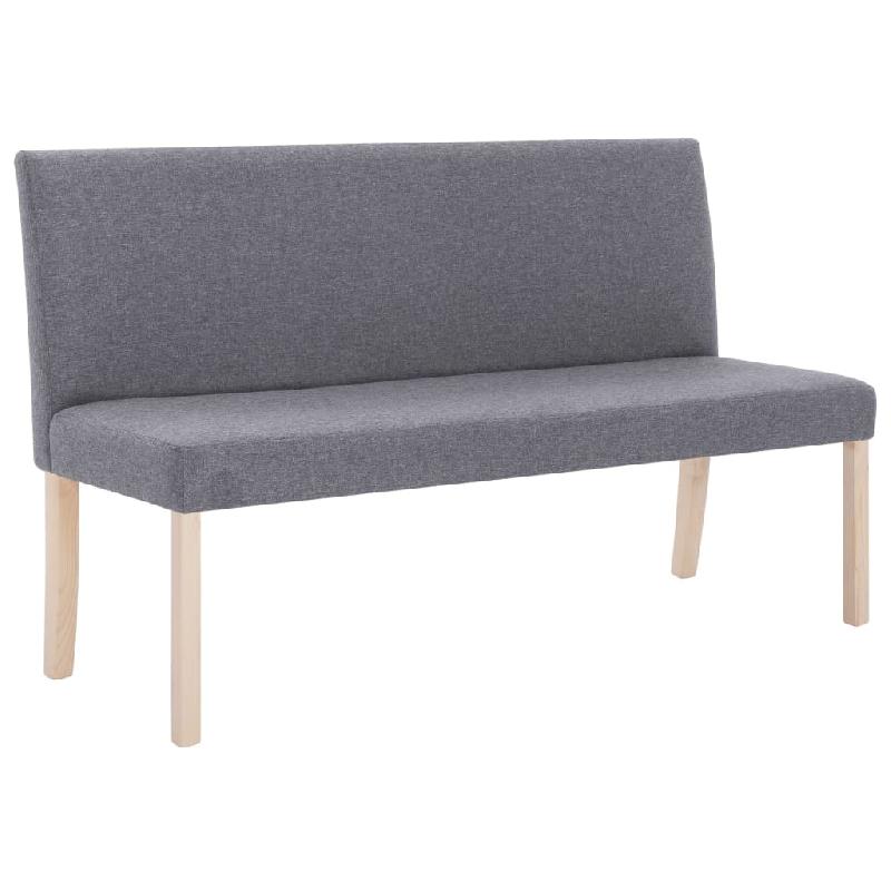 BANQUETTE POUF TABOURET MEUBLE BANC 139 5 CM GRIS CLAIR POLYESTER 3002101_0