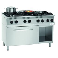 Bartscher Cuisinière à gaz 6 feux 1200 x 700 x 955 mm - 1582201_0