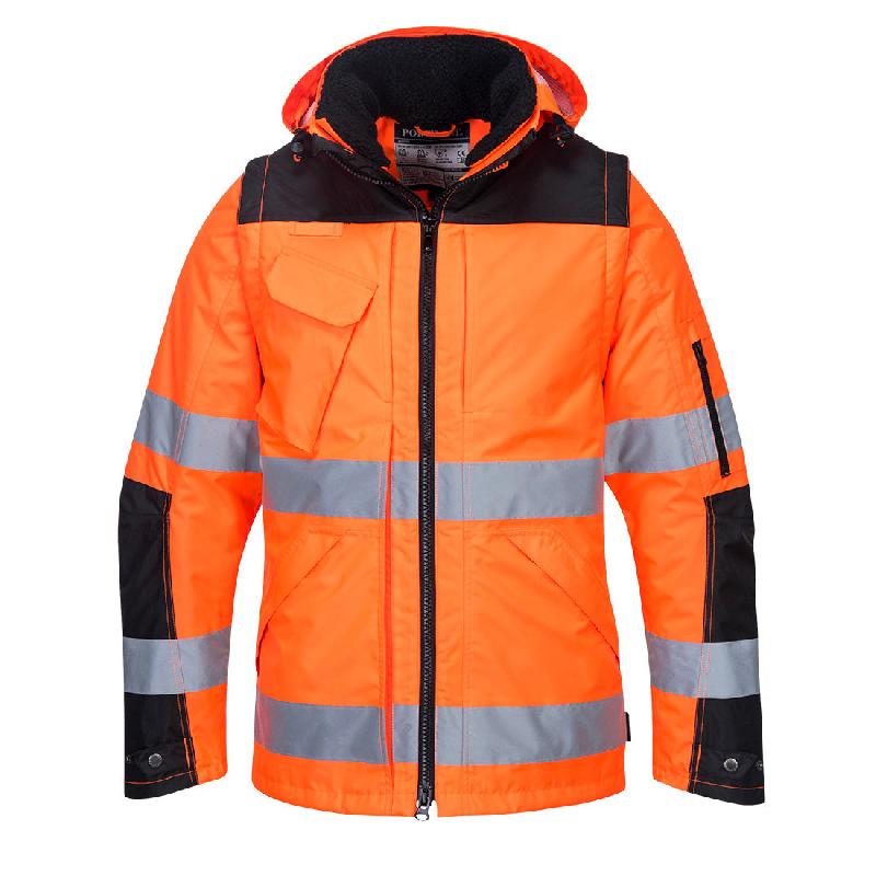 Blouson 3-en-1 Pro Hi-Vis - Orange/Noir / S_0