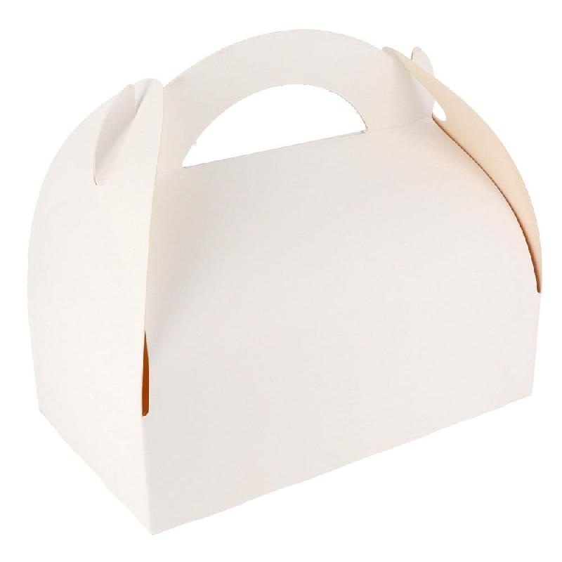 Boite patissière à poignées n°10 blanche 10x17x6cm - par 50_0