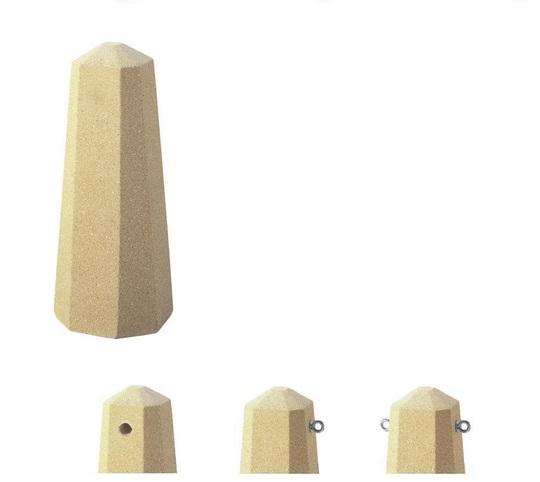 Bornes en béton design - BOW - Préfabriquées avec ciment Green Seal et granulats siliceux_0
