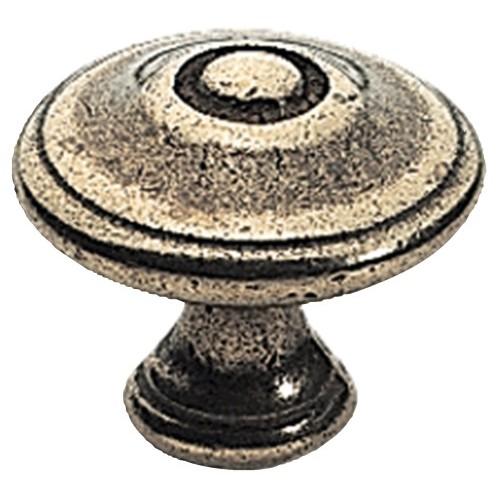 BOUTON RUSTIQUE LAITON RÉGENCE - DIAMÈTRE 35 MM CADAP