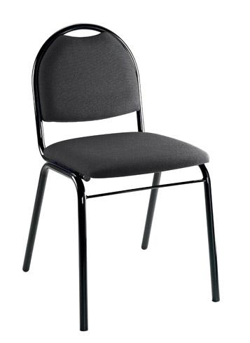 CHAISE VOLGA - VERSION TISSU NOIR