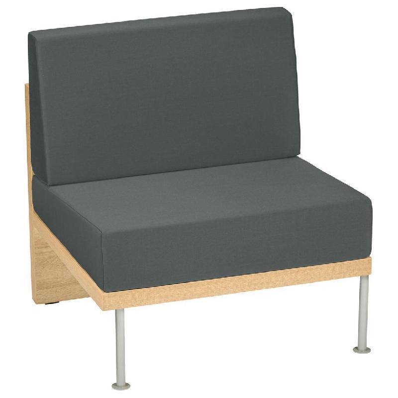 CHAUFFEUSE 1 PLACE 76 CM FAAR PVC URBAN CENDRE - MANUTAN COLLECTIVITÉS