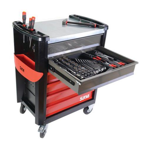 COMPOSITION D'OUTILS EN POUCE EN MODULE ABS + SERVANTE - SAM
