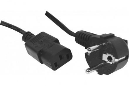 Cordon d'alimentation électrique 3.00 m noir - 3x1.00mm² - prise Schuko à prise CEE moulée_0
