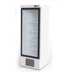 CORECO Armoire Gourmet - -2C+8C - 1 Porte Vitree Battante - 680X730X2040 - 4 Etageres - Capacite 505L - Ext Blanc Int Blanc EBR-751-BB - blanc EBR-751_0