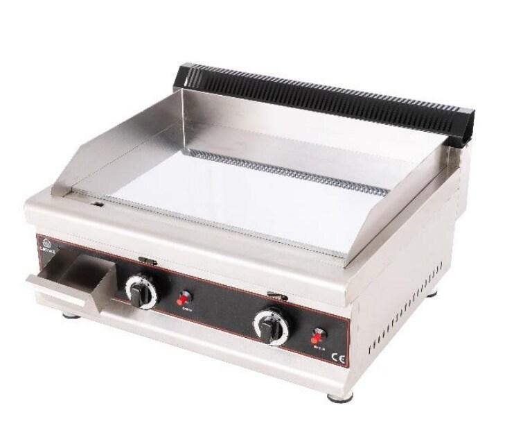 Cuistance Plaque à snacker 650 mm chromé à gaz 2 brûleurs - inox gg600d_0