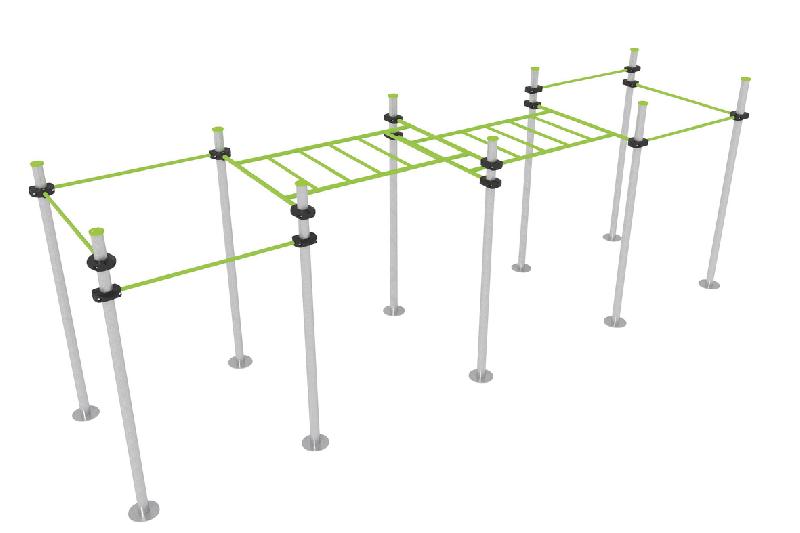 ENSEMBLE STREET WORKOUT 10 POTEAUX - SCELLEMENT DIRECT - MANUTAN COLLECTIVITÉS