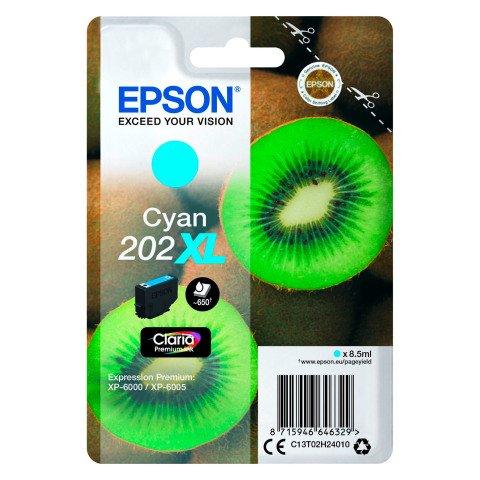 EPSON 202XL CARTOUCHE HAUTE CAPACITÉ CYAN POUR IMPRIMANTE JET D'ENCRE - CARTOUCHE AUTHENTIQUE