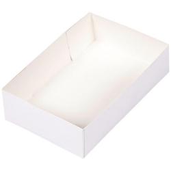 Firplast - Caissette pâtissière en carton blanche 26x16,5x7 cm - Emballage pratique et économique - Réf. 3104400000978_0