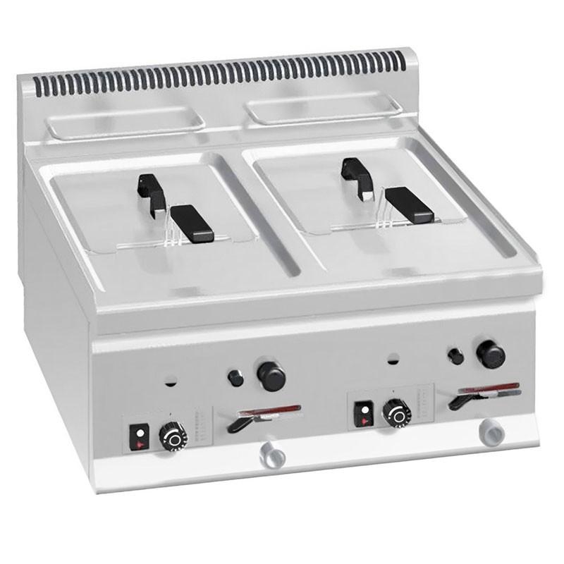 Friteuse à gaz professionnelle 2x8 litres à poser_0