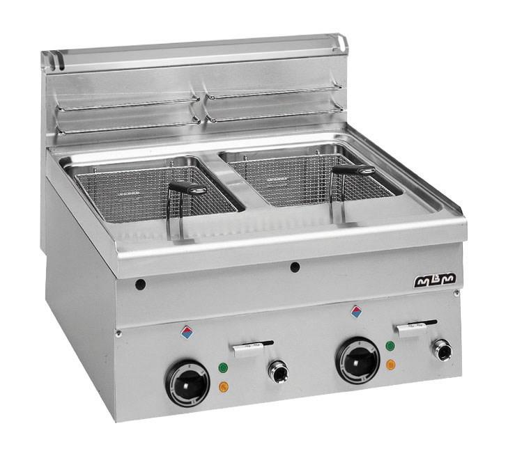 Friteuse pro electrique 2 cuves de 10+10 litres minima 600 MBM - PEF66_0