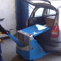 Gerbeur électrique - transpalette sans mât vertical pour chargement de véhicules et camionnettes_0