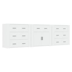 Helloshop26 - Buffet bahut commode armoire meuble de rangement organisateur cuisine salle de séjour salons 3 pcs bois d'ingénierie 02_0037011 - 3000_0