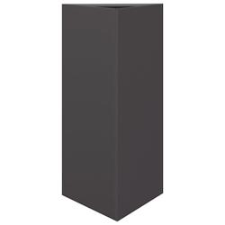 Helloshop26 - Jardinière bac lit surélevé plantes fleurs jardin terrasses lot de 2 triangulaire 40 x 34,5 x 70 cm acier noir 02_0039100 - 300021804_0