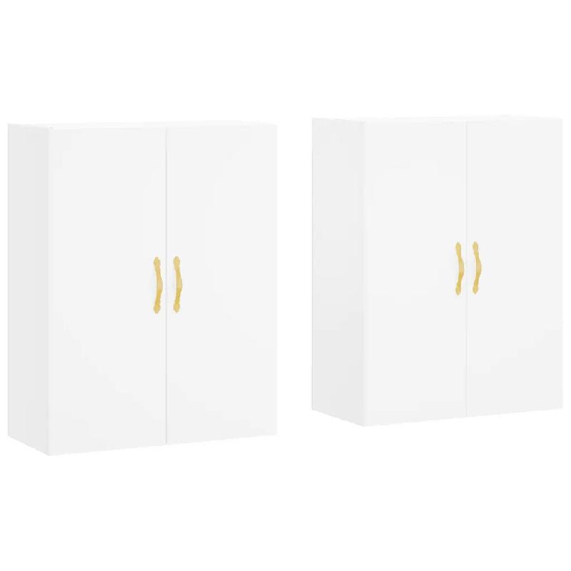 Helloshop26 - Lot de 2 armoires murales élégantes 69,5 x 34 x 90 cm grand espace de rangement design intemporel en bois d'ingénierie 02_0055348 - B_0