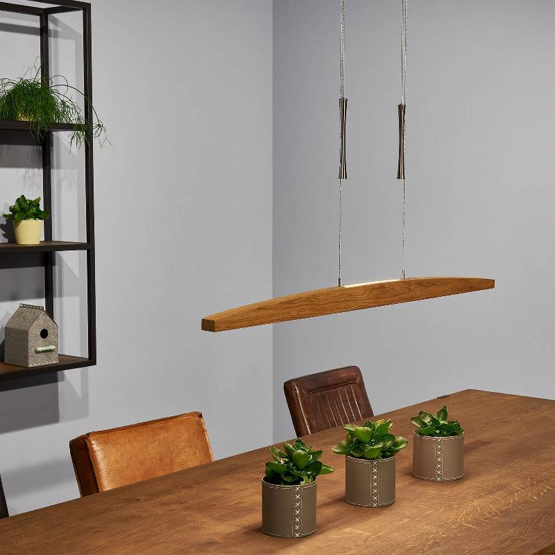 HERZBLUT ARCO SUSPENSION LED CHÊNE HUILÉ 130 CM