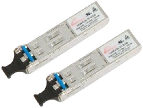 JEU DE 2 SFP ZX MONOMODE 1550NM, AVEC 1 CORDON DUPLEX LC/LC ET 1 LC/SC + 1 TRAVERSE S