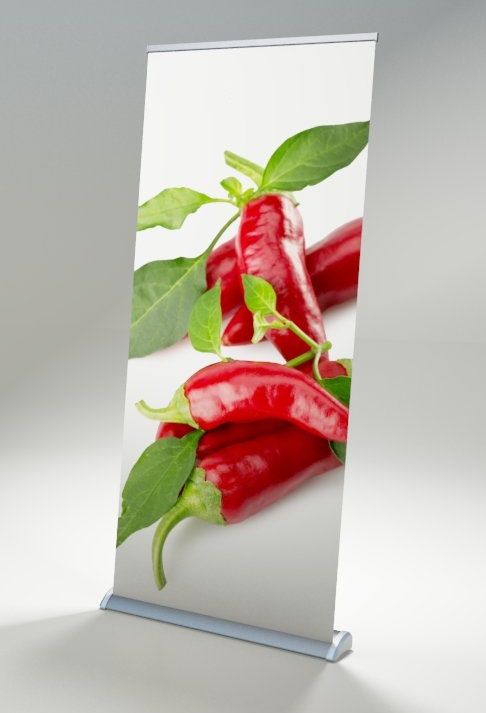 Kakémono roll-up Alto - élégant, léger, enrouleur aluminium jusqu'à 150cm de large_0